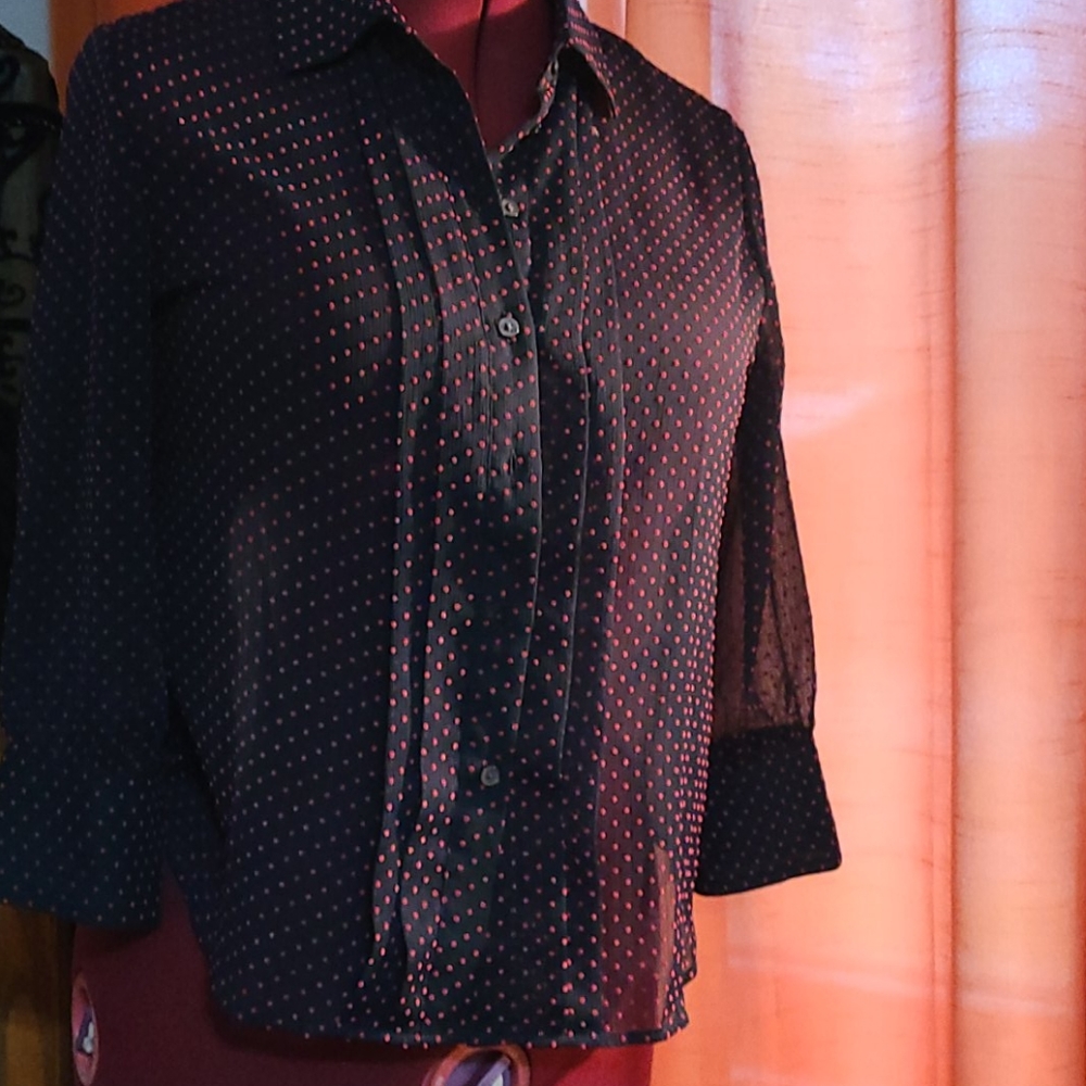 NWT Banana Republic Polka-dot Blouse